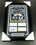 Derek Jeter Core 4 Autographed Reprint Posada Pettitte Rivera 8x10 Photo Framed