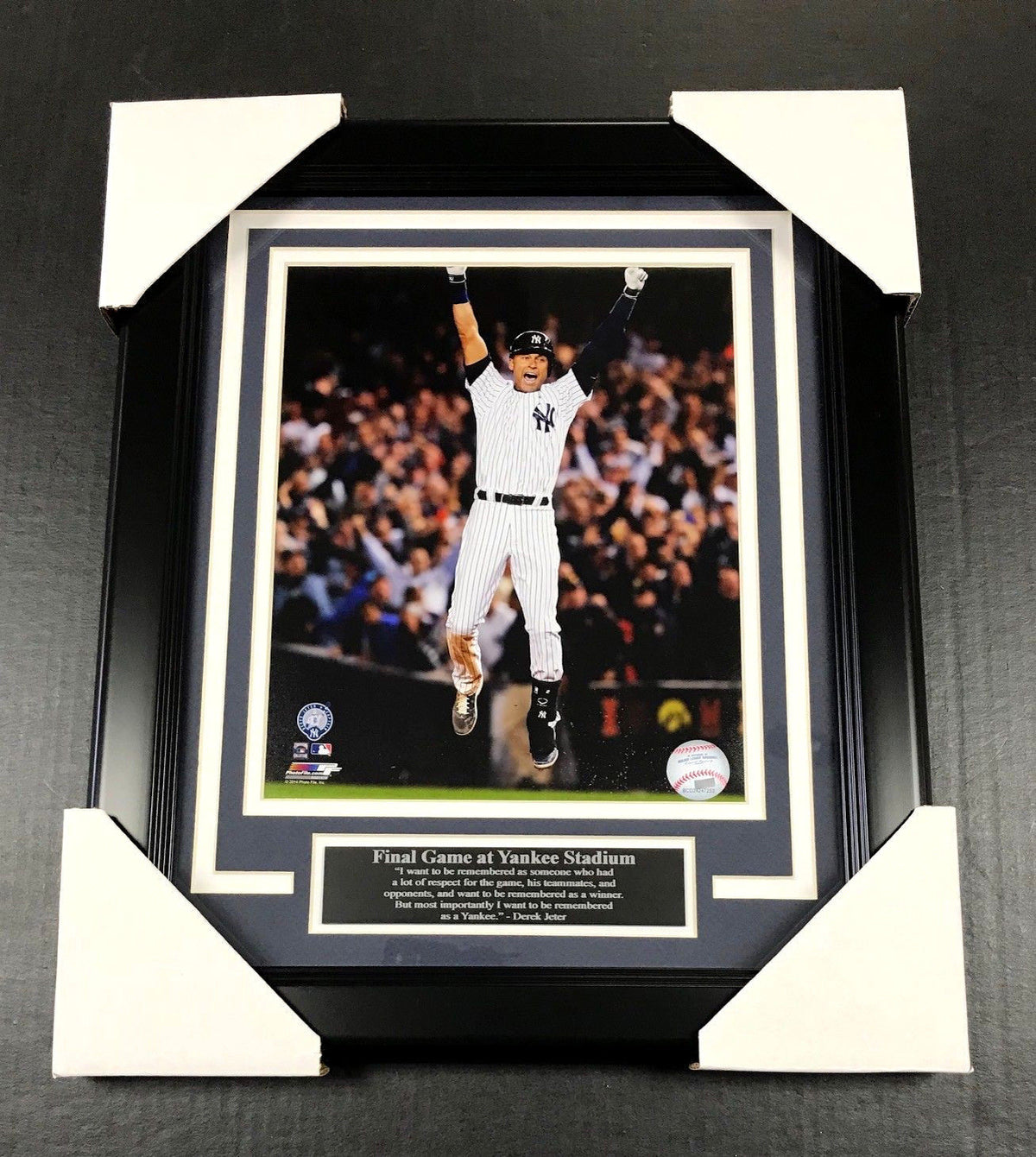 Derek Jeter Final Hit Game 8x10 Framed Photo