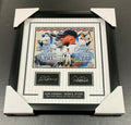 Derek Jeter Lou Gehrig Laser Engraved Autograph RP Plate Framed 8x10 Photo