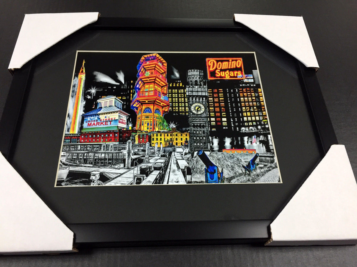 Domino Sugar Baltimore Landmarks Pagoda Cross St Market Framed 8x10 Photo