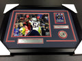 Donta Hightower Strip Sack Super Bowl LI Autographed Card with 8x10 Photo Framed