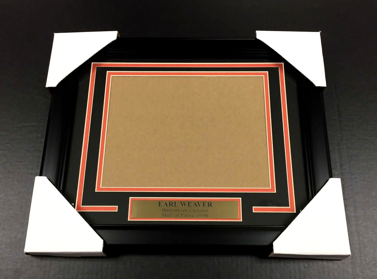 Earl Weaver Baltimore Orioles Horizontal 8x10 Photo Frame Kit Hall of Fame 1996