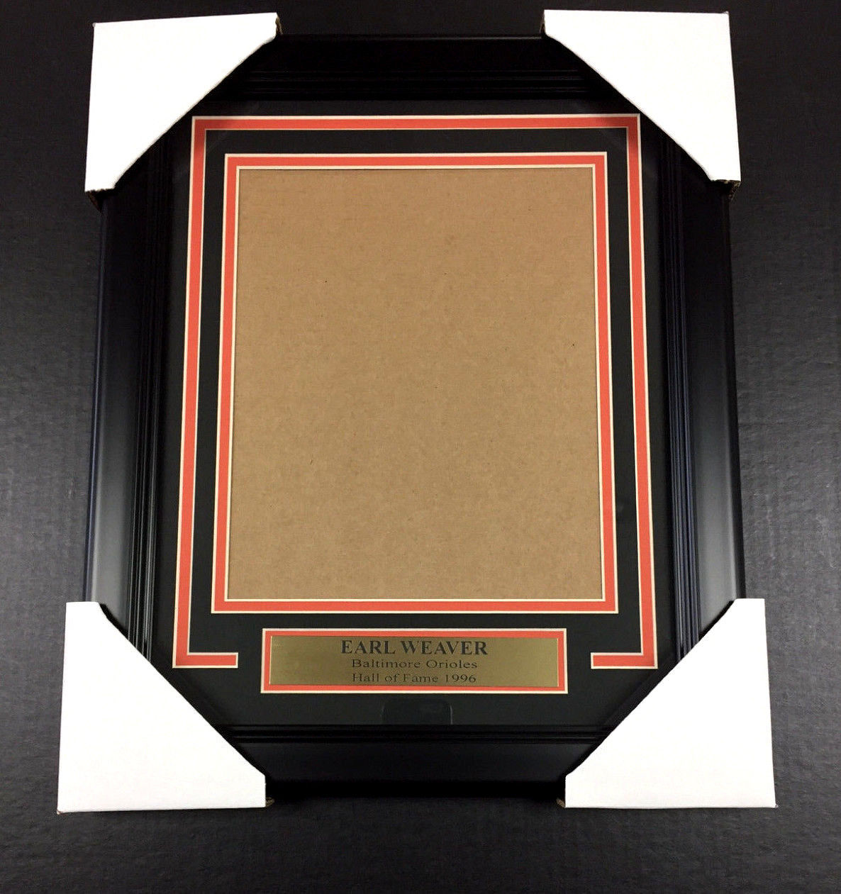 Earl Weaver Baltimore Orioles Vertical 8x10 Photo Frame Kit Hall of Fame 1996