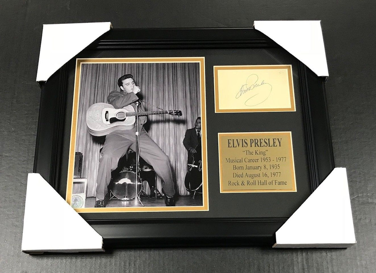 Elvis Presley the King #2 Autographed Facsimile Reprint Framed 8x10 Photo