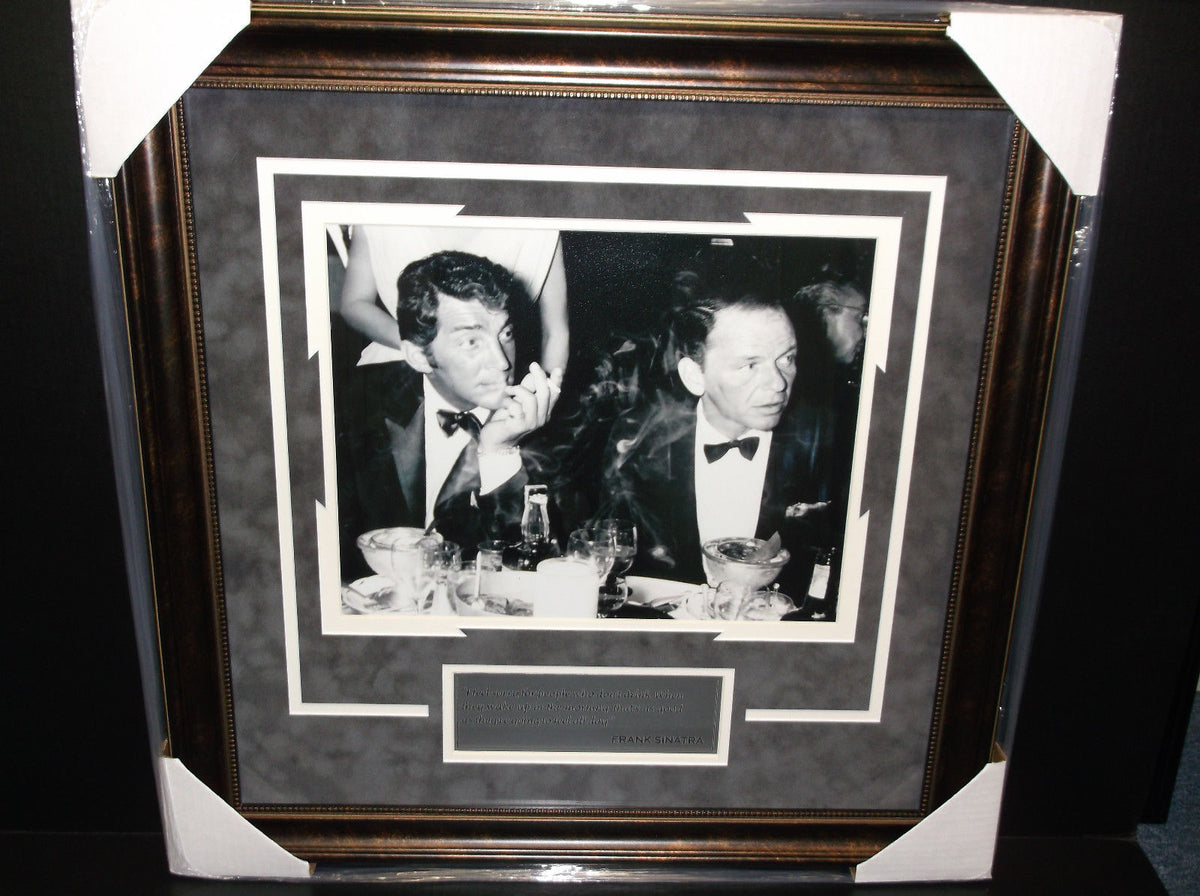 Frank Sinatra Dean Martin Framed 11x14 Photo Drinking Quote