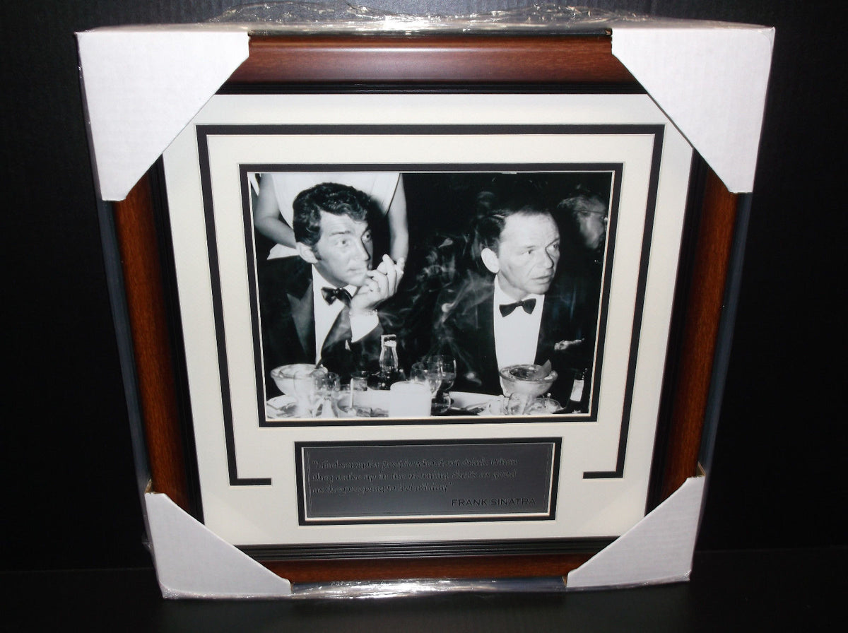 Frank Sinatra Dean Martin Framed 8x10 Photo Drinking Quote