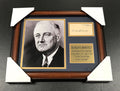 Franklin D Roosevelt Autographed Facsimile Reprint Framed 8x10 Photo