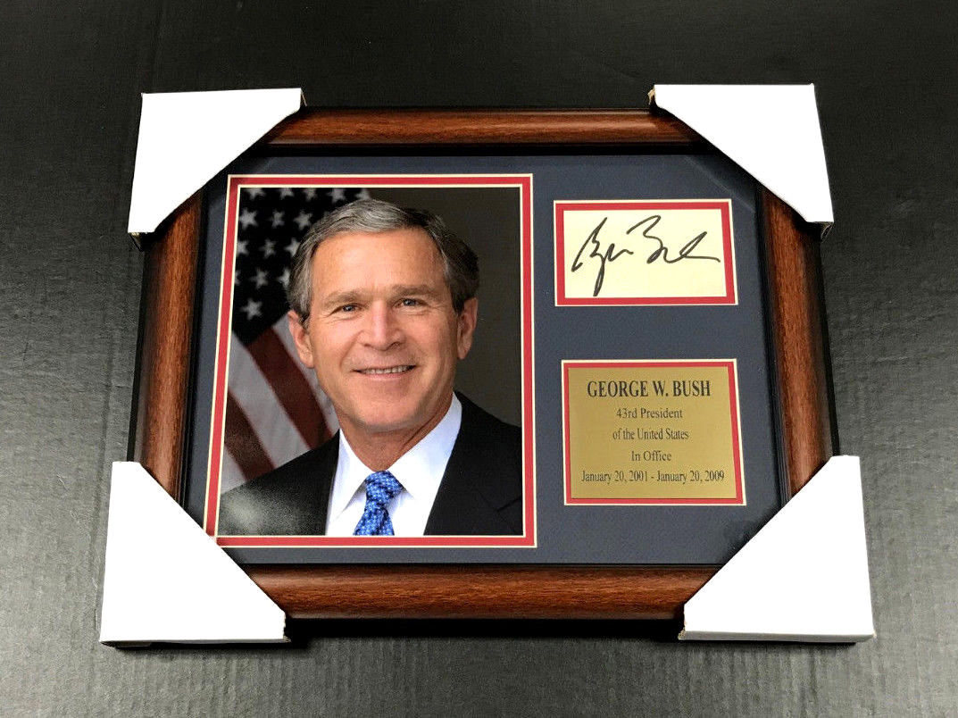 George W. Bush Facsimile Reprint Framed 8x10 Photo