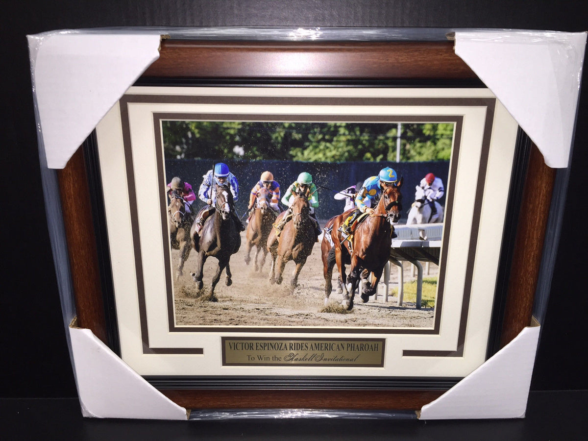 Haskell Invitational American Pharoah Victor Espinoza Framed 8x10 Photo