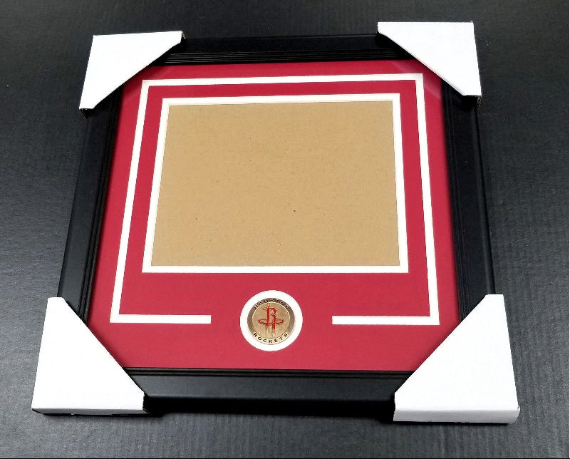 Houston Rockets Medallion Frame Kit 8x10 Photo Double Mat Horizontal