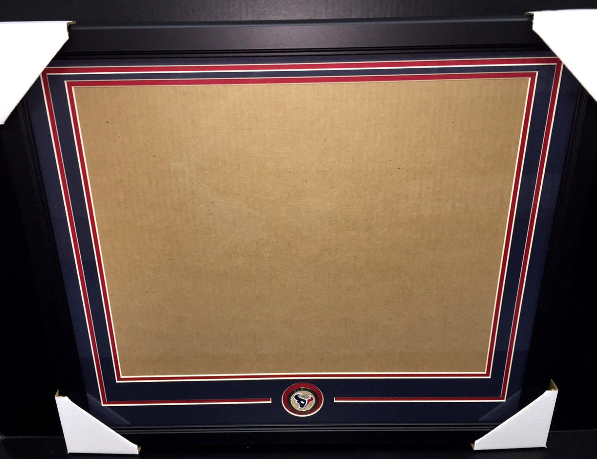 Houston Texans Medallion Frame Kit 16x20 Photo Double Mat Horizontal