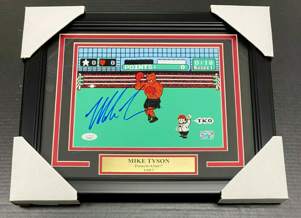 Iron Mike Tyson Autographed Framed 8x10 Photo Punch-Out