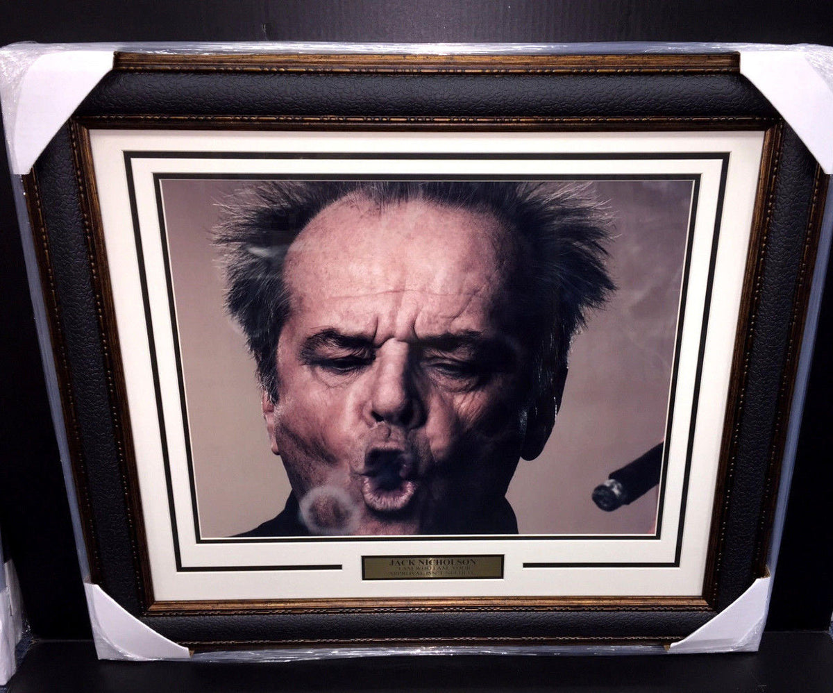 Jack Nicholson 16x20 Framed Photo Smoke Ring Quote