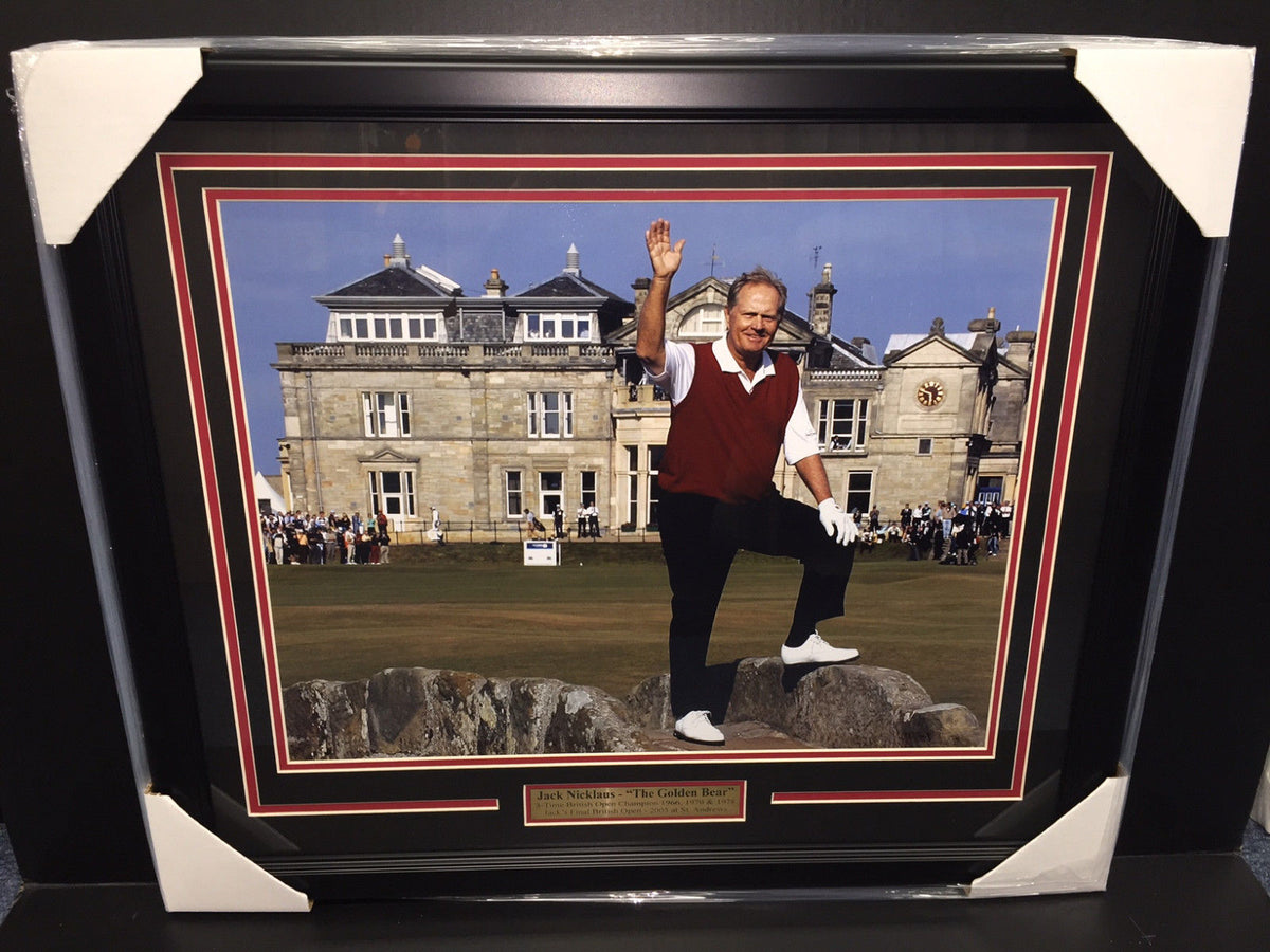 Jack Nicklaus Last British Open St Andrews Golf Course Framed 16x20 Photo