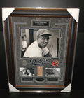 Jackie Robinson Laser Engraved Signature 1st Game Framed Photo Brooklyn Dodgers