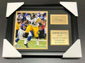 Jerome Bettis Pittsburgh Steelers Engraved Autographed Plate Framed 8x10 Photo
