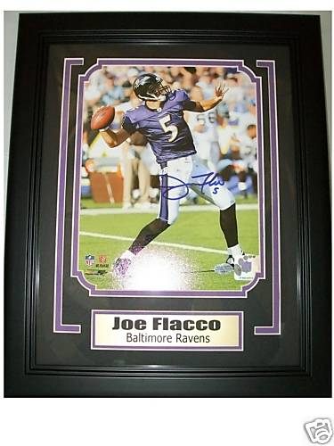 Joe Flacco Vertical Photo Frame Kit for 8x10 Autograph Photo