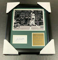 Joe Namath Autographed Cut Reprint Framed 8x10 Photo New York Jets