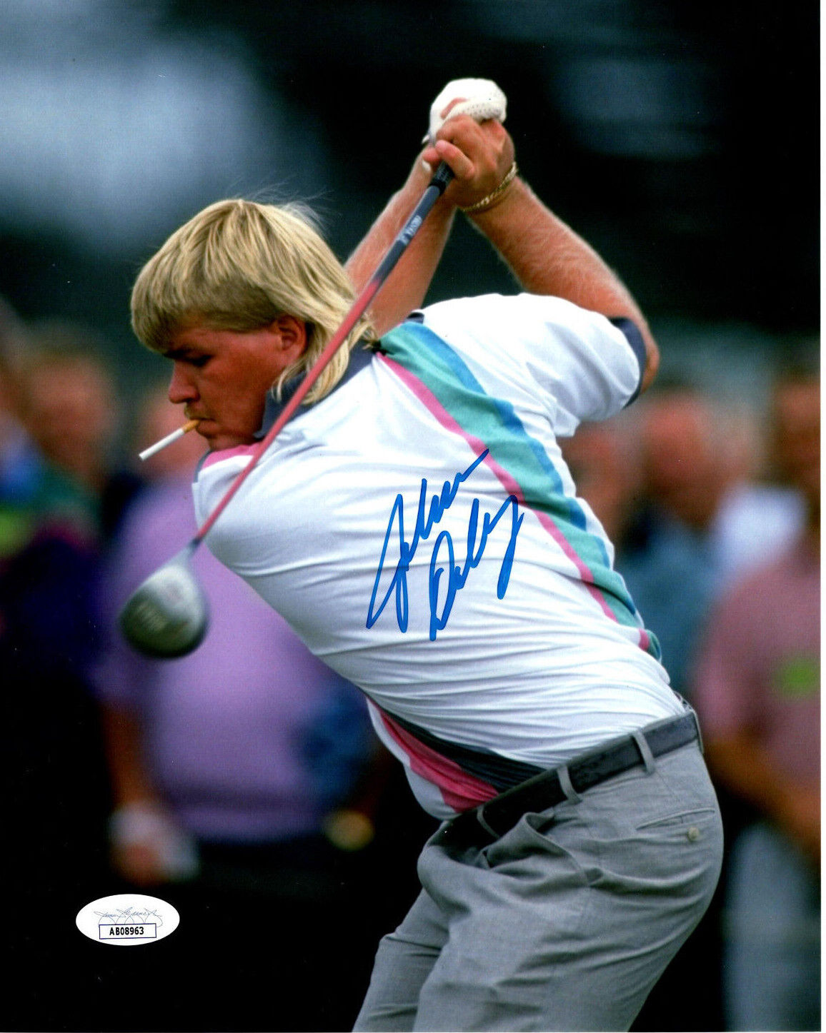 John Daly Smoking Golf Autographed 8x10 Photo