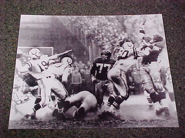 Johnny Unitas Baltimore Colts 1958 Championship Game 8x10 Photo