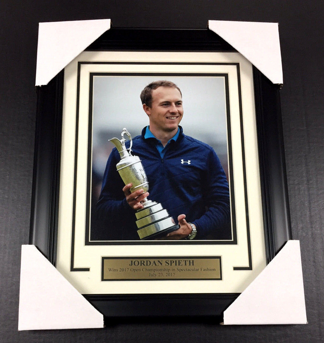 Jordan Spieth 2017 Open Championship Champion Framed Matted 8x10 Photo