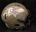 Justin Tucker Salute to Service Ravens Autographed Full Size Helmet