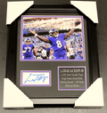 Lamar Jackson Baltimore Ravens Facsimile Autograph Reprint Framed 8x10 Photo