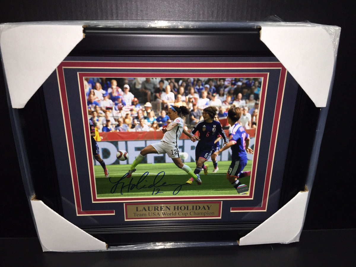 Lauren Holiday Autographed 2015 Team USA World Cup Champions 8x10 Photo Framed