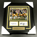 Terry Bradshaw Franco Harris Autographed Facsimile Reprint Framed 8x10 Photo