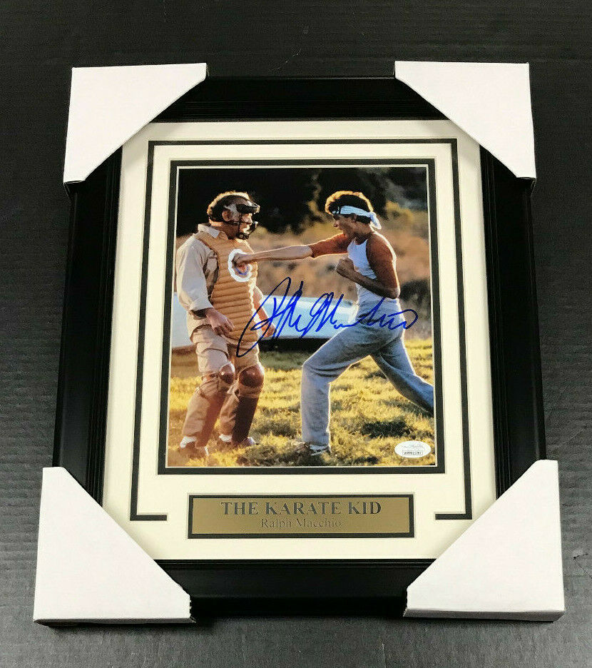 Ralph Macchio Cobra Kai Autographed 8x10 Photo Framed JSA COA