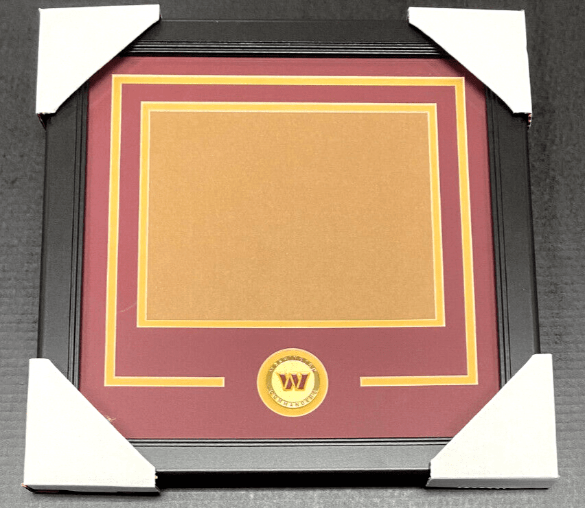 Washington Commanders Medallion Frame Kit 8x10 Photo Double Mat Horizontal
