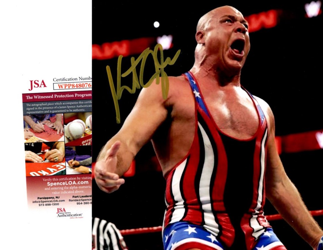 Kurt Angle WWE WWF 8x10 Autographed Photo