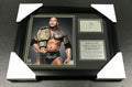 Dwayne the Rock Johnson Autographed Reprint 8x10 Photo Framed