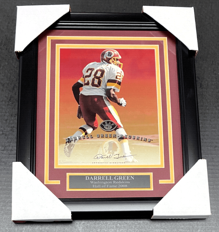Darrell Green Redskins Autographed 8x10 Photo Framed