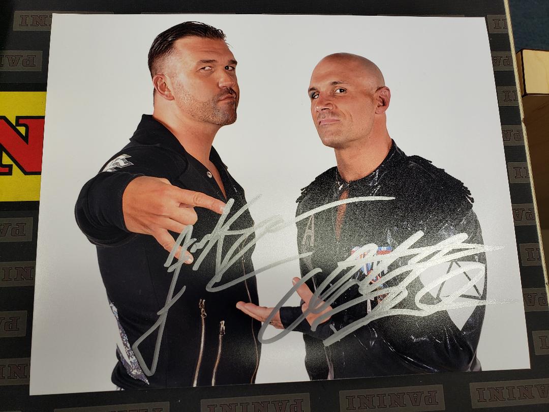 Christopher Daniels & Kazarian Dual Signed 8x10 Photo AEW SCU