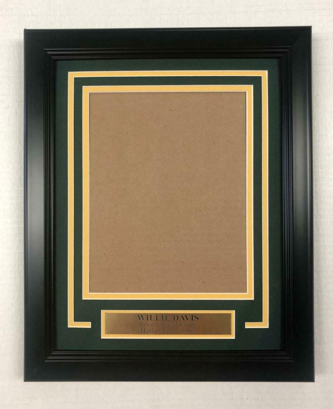 Willie Davis HOF Green Bay Packers Frame Kit for 8x10 Vertical Photo