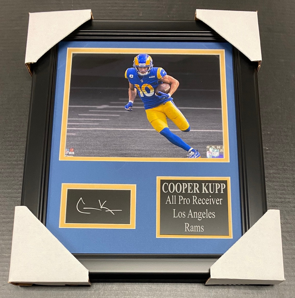 Cooper Kupp Los Angeles Rams Laser Autographed Reprint Framed 8x10 Photo