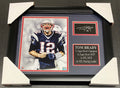 Tom Brady Patriots Laser Engraved Autograph Reprint Framed 8x10 Photo