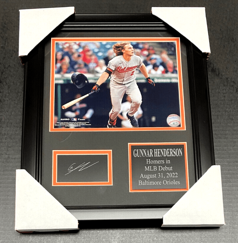 Gunnar Henderson Autographed Reprint Laser Engraved Framed 8x10 Photo Orioles
