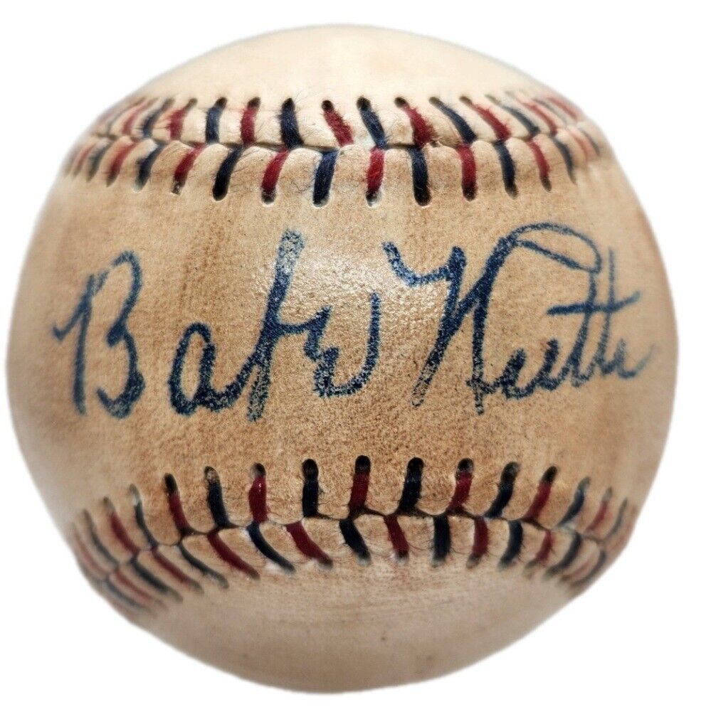 Babe Ruth Autographed 1930s Baseball Reproduction Souvenir Ball