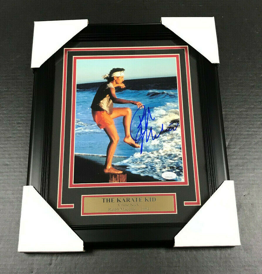 Ralph Macchio Cobra Kai Autographed 8x10 Photo Framed JSA COA