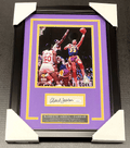 Kareem Abdul-Jabbar Lakers Autographed Cut with 8x10 Photo Framed