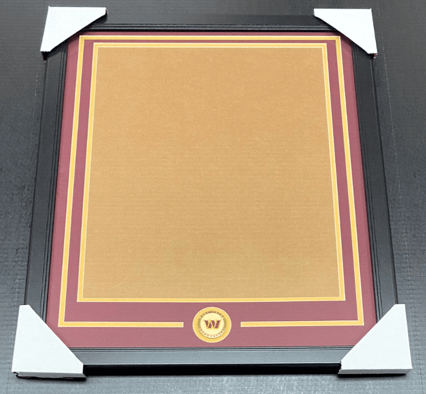 Washington Commanders Medallion Frame Kit 16x20 Photo Double Mat Vertical