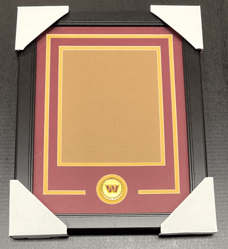 Washington Commanders Medallion Frame Kit 8x10 Photo Double Mat Vertical