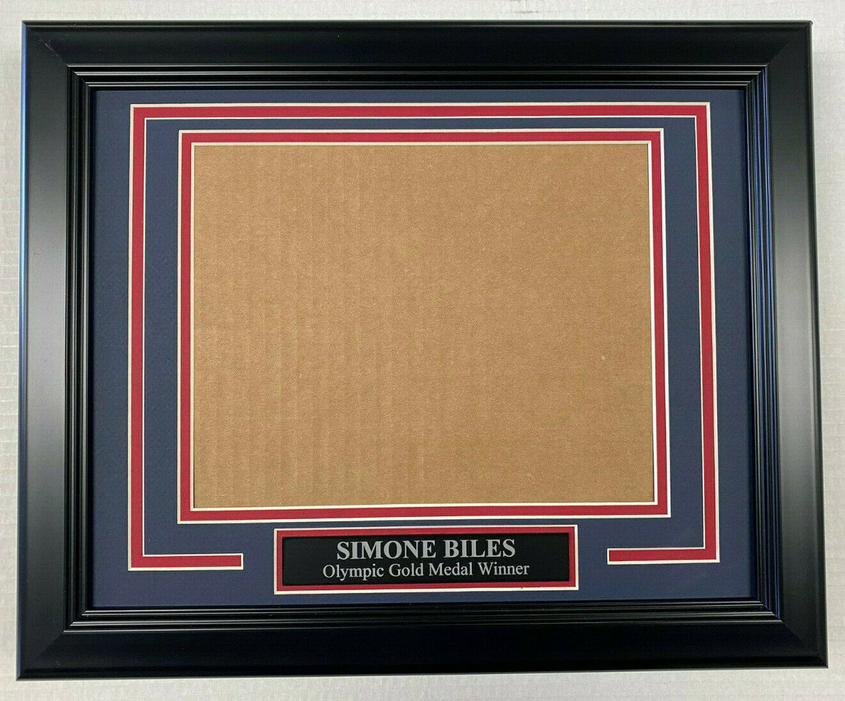 Simone Biles USA Gold Medal Olympics Framed Photo Kit 8x10 Horizontal