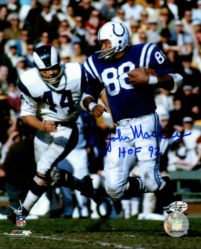 John Mackey Autographed 8x10 Photo Baltimore Colts