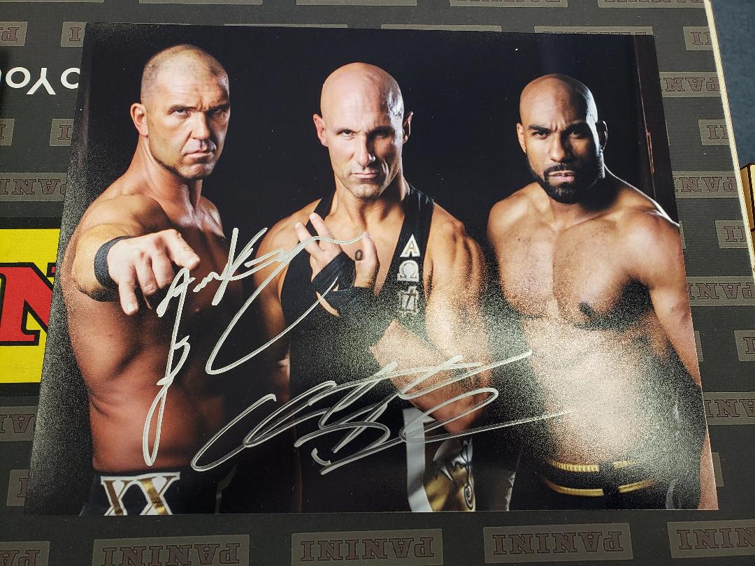 Christopher Daniels & Kazarian Dual Autographed 8x10 Photo AEW SCU
