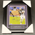 Qadry Ismail SB Xxxv Autographed 8x10 Photo Baltimore Ravens Framed