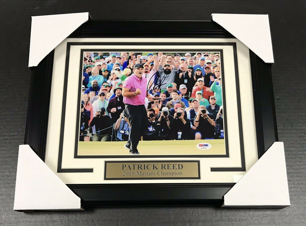 Patrick Reed 2018 Masters Champion Framed Signed Autographed 8x10 Photo PSA COA