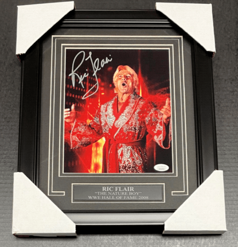 Ric Flair Autographed 8x10 Photo Framed JSA Red Robe the Nature Boy